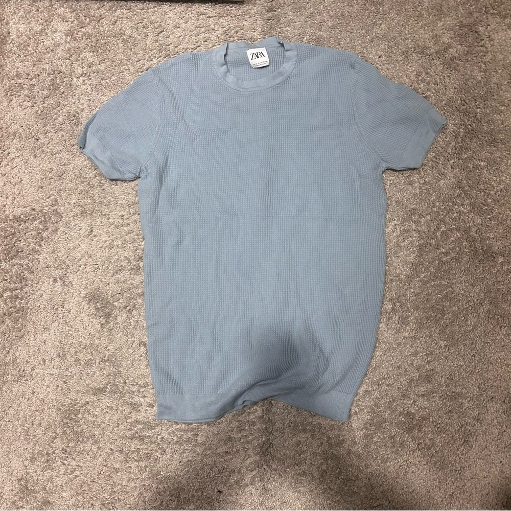 ZARA knit short sleeve shirt